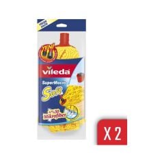 Vileda Supermocio %30 Mikrofiberli Soft Yedek Paspas - 2'li Paket