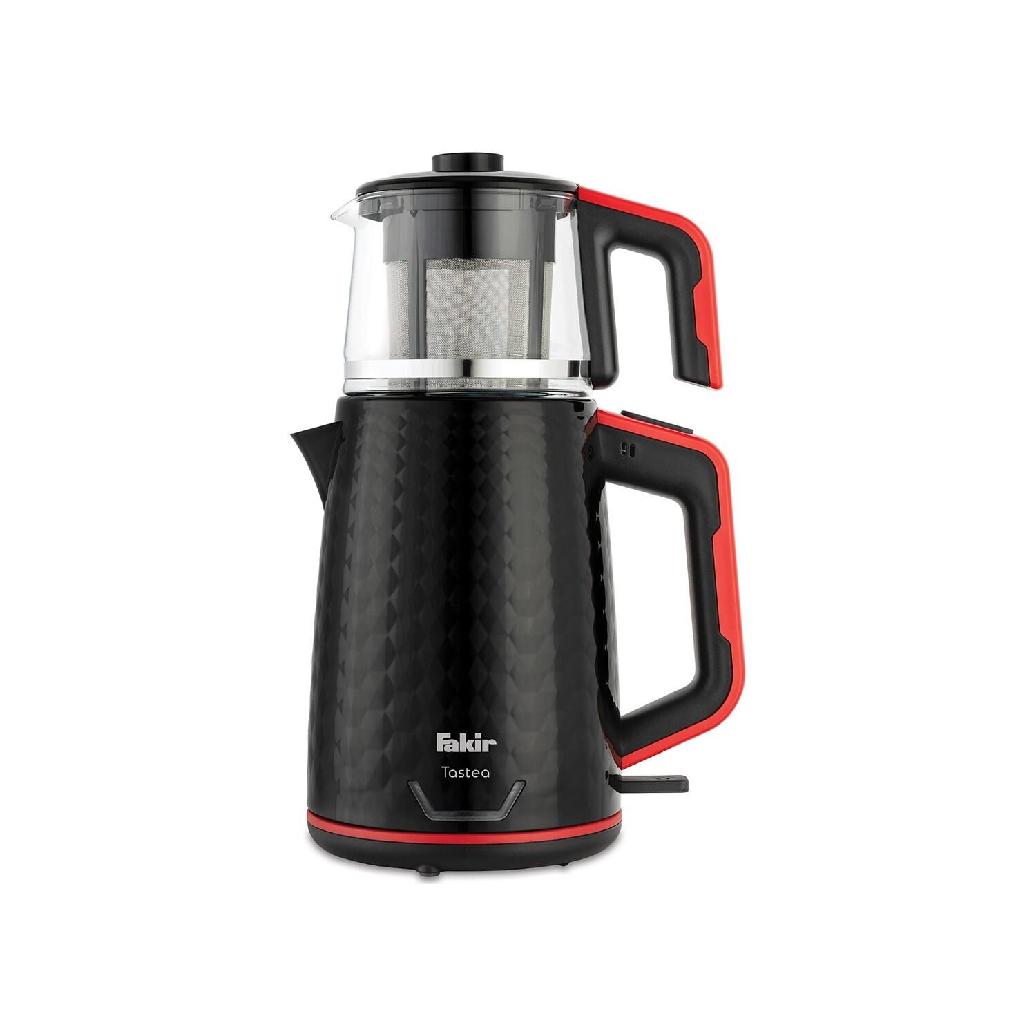 Fakir Tastea Çay Makinesi Siyah Kırmızı