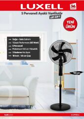 Luxell Lxf-518 S 18'' 65 Watt 5 Kanatlı Ayaklı Vantilatör
