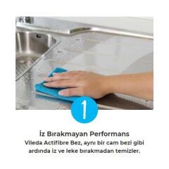 Vileda Turbo Pedallı Sistem + Vileda 2'li Actifibre Mikrofiber Bez