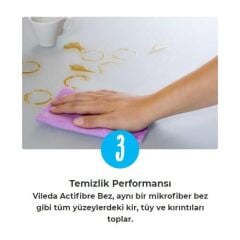Vileda Turbo Pedallı Sistem + Vileda 2'li Actifibre Mikrofiber Bez