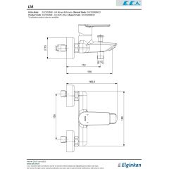 E.C.A Lia Banyo Duş Bataryası 102102888