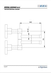 E.C.A Eca Minimal Aksesuar Ikili Döner Havluluk 102124193