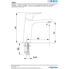 ECA TİERA TEK GÖVDE LAVABO BATARYASI