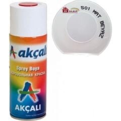 Akçalı 400ml 501 Mat Beyaz Sprey Boya Düz Renk
