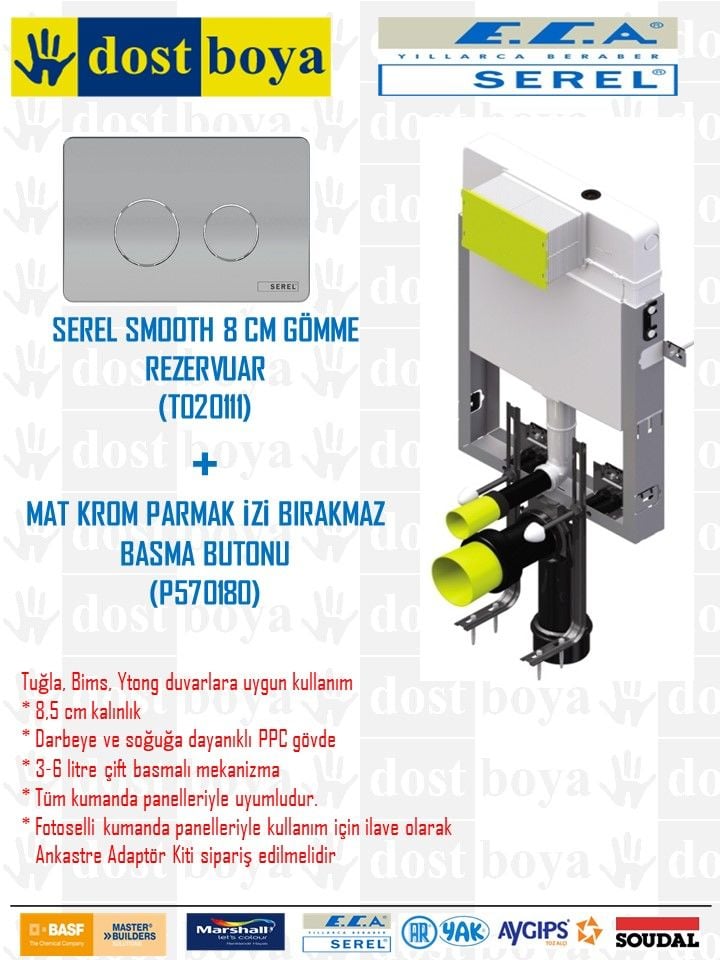 SEREL GÖMME REZERVUAR MET.AYK.YUV.PAR.KROM