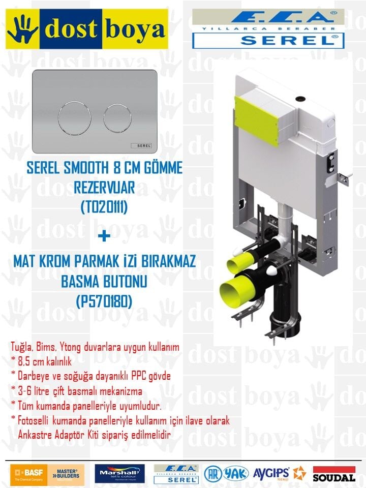 SEREL GÖMME REZERVUAR MET.AYK.YUV.PAR.KROM