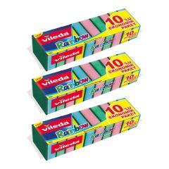 10'lu Rainbow Ekonomik Bulaşık Süngeri 3'li Paket