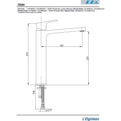 ECA TİERA YÜKSEK TİP LAVABO BATARYASI