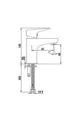 AR FİA TEK GÖVDE LAVABO BATARYASI MAT SİYAH (103508962)