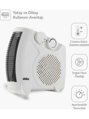 Sinbo Fanlı Isıtıcı 2000w Sıcak - Soğuk ve Yatay - Dikey Kullanıma Uygun SFH-6940