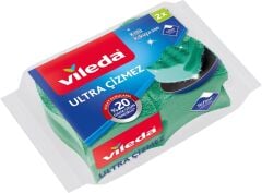 Vileda 2 Li Ultra Çizmez Oluklu Bulaşık Süngeri